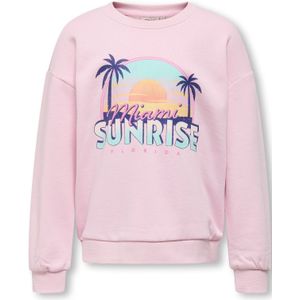 ONLY Sweater - KIDS ONLY GIRL - Zacht Katoen - Ronde Hals - Lange Mouwen