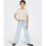 ONLY - Shirt - Wit - Recht Model - Kwartmouw - Effen