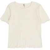 ONLY - Shirt - Wit - Recht Model - Kwartmouw - Effen