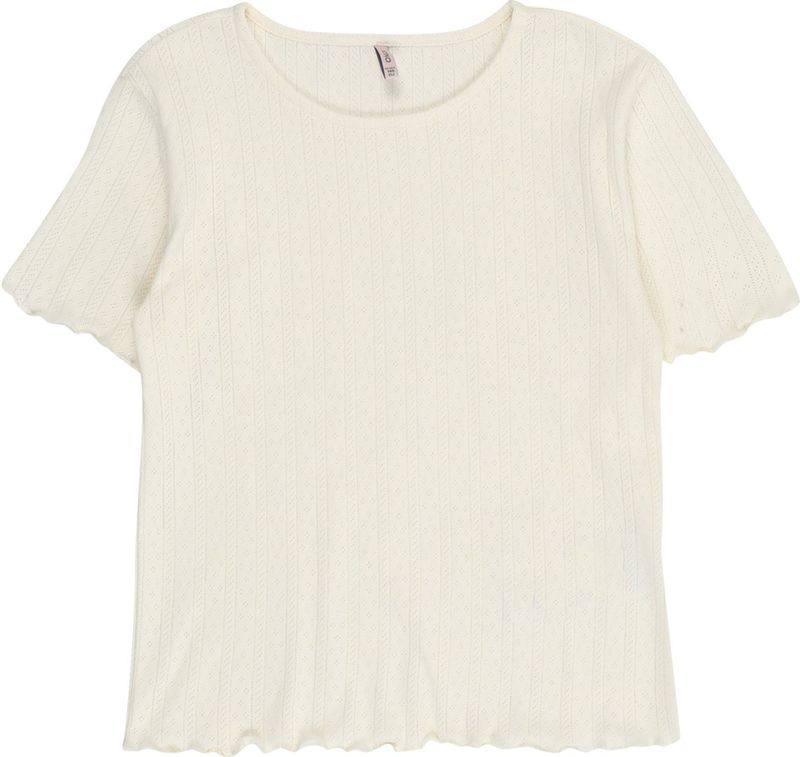 ONLY - Shirt - Wit - Recht Model - Kwartmouw - Effen