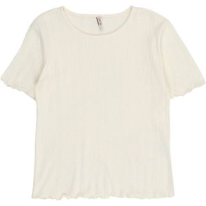 ONLY - Shirt - Wit - Recht Model - Kwartmouw - Effen