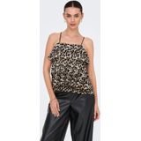 ONLY - ONLShea - Spaghetti Top - Camel - Dierenprint