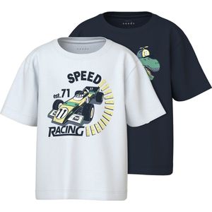 T-shirts - 2-Pack - Jersey - O-hals - Korte Mouwen - Regular Fit