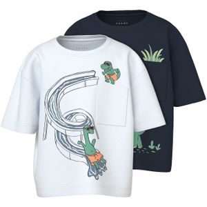 T-shirt - 2-Pack - Jersey - Korte Mouwen - O-hals - Relaxed Fit