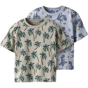 NAME IT - NMMVALTHER 2P SS NREG TOP - T-shirt - Celestial Blue - Jersey