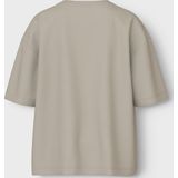 T-shirt - Katoen - Relaxte Pasvorm - Ronde Hals - Borduursel