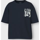 T-shirt - Katoen - Relaxte Pasvorm - Ronde Hals - Borduursel