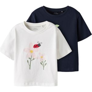 T-shirts - Multi - Jersey - O-hals - Kapmouwen - 2-pack