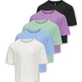 ONLY GIRLS - T-shirt - Wit - Katoen - Korte Mouwen