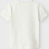 Name It - Nbffaberry 2P Ss Top Box - Cloud Dancer - Baby Top - Korte Mouwen
