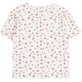 ONLY - KOGBELLA - T-shirt - Knalrood - Bloemenprint