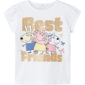 Name It - Nmfamanda Peppa - T-shirt - Wit - Kinderen - Korte Mouwen