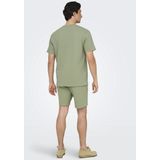 Only T-shirt Onllieke S s Satin Mix Top Wvn Noos 15303413 Darkest Spruce Dames