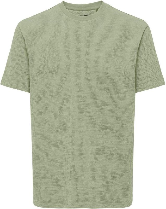 Only T-shirt Onllieke S s Satin Mix Top Wvn Noos 15303413 Darkest Spruce Dames