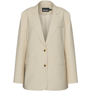 PIECES - PCKAMIL - Blazer - Beige - Losse Pasvorm