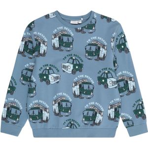 Name It - NMMDIBBO NREG SWEAT UNB - Vest - Kleur: Scheerlijn Lake - Materiaal: 95% Katoen, 5% Elastaan