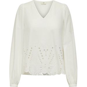 Jacqueline de Yong - Jdymiley Anglaise Blouse - Cloud Dancer - 100% Katoen