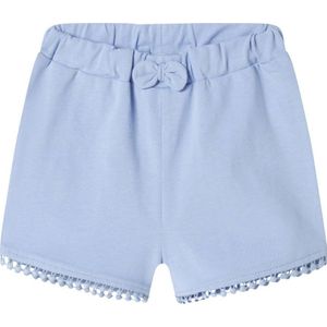 Short - Blauw - Jersey - Verstelbare Taille - Regular Fit