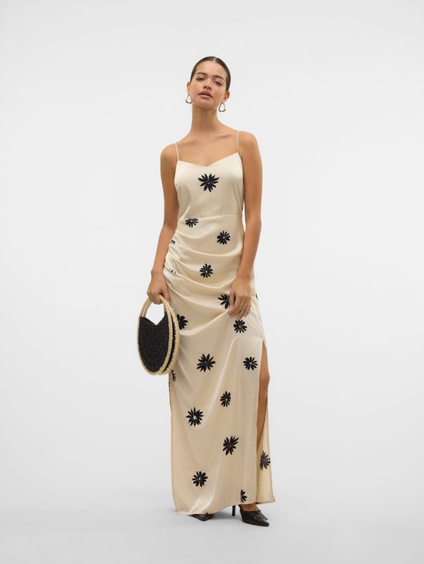 Jurk - Print - V-Hals - Mouwloos - Relaxed Fit