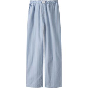 Broek met Wijde Pijpen - Geweven Stof - All-over Print - Voorzakken - Elastische Taille