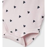 NAME IT - NBFDHEART - Romper - Zacht Katoen-Elastaan - Lange Mouwen