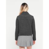 Vero Moda - Vmsafir Short Jacket Ga Noos - Jas - Dark Grey Melange