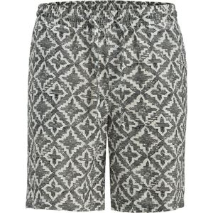 Jack & Jones - Jpstjaiden Seersucker Aop Short - Wit - 60% Katoen - Duurzaam