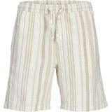 Relaxed Fit Bermuda - Zwart - Geweven Stoffen - Trekkoord in Taille