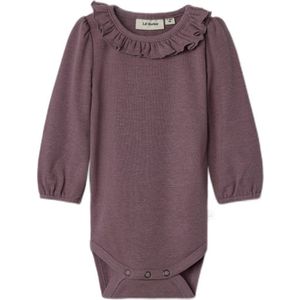 Lil Atelier Romper l/s - Rib - NbfDarla - Nostalgie Rose - Lil Atelier - 56 - Romper L/S