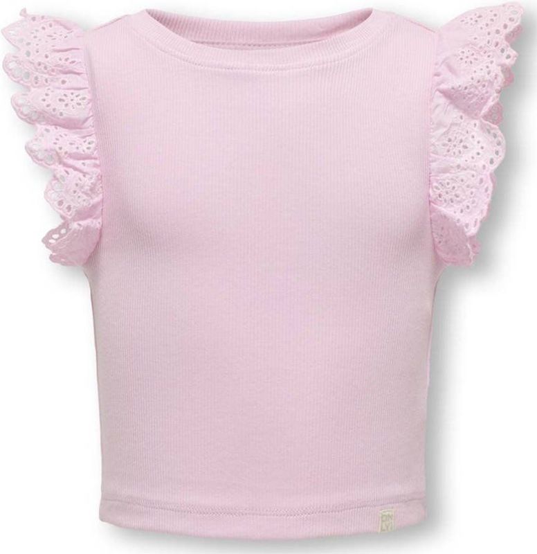 ONLY MINI - Tank Top - Mouwloos - O-hals - Broderie Anglaise