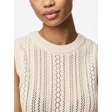 Gebreide Top - Ronde Hals - Mouwloos - Regular Fit - Strand Vrije Tijd