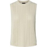 Gebreide Top - Ronde Hals - Mouwloos - Regular Fit - Strand Vrije Tijd