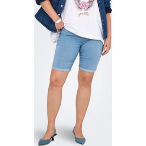 ONLY CARMAKOMA - Skinny Fit - Denim Shorts - Licht Verwassen Dark Denim Look