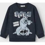 Sweatshirt - Stitch - Blauw - Katoen - Lange Mouwen