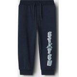 Joggingbroek - Stitch - Blauw - Ongeborstelde Sweatstof - Verstelbare Taille