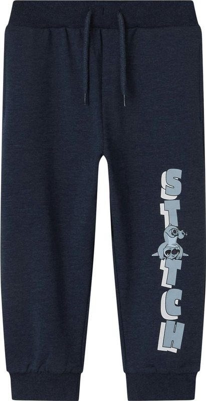 Joggingbroek - Stitch - Blauw - Ongeborstelde Sweatstof - Verstelbare Taille