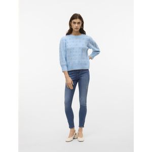 Vmbe - High Rise Skinny Fit Jeans - Blauw - Denim