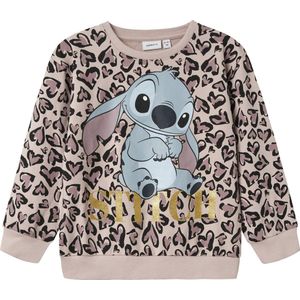 NAME IT - NMFJANNI STITCH NREG SWEAT UNB WDI - Meisjes - Sweatshirt - Blauw - Katoen