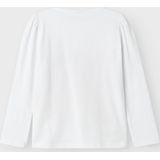 NAME IT - NMFJOANA PAW LS TOP BOX NOOS CPLG - Blousetop - Wit