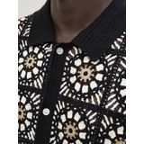 Jack & Jones - JORCARTAGENA - Gebreid Vest - Beige / Zwart / Wit