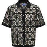 Jack & Jones - JORCARTAGENA - Gebreid Vest - Beige / Zwart / Wit