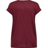 ONLY CARMAKOMA - Top - Zwart - Viscose - Kanten Detail