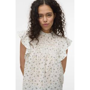 Vero Moda Blusenshirt »VMTRINE SL LACE TOP WVN NOOS«