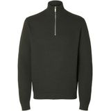 Selected Dane - Half Rits Trui - Gebreide Trui - Biologisch Katoen
