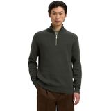 Selected Dane - Half Rits Trui - Gebreide Trui - Biologisch Katoen