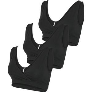 MAMALICIOUS - MLMelisa - BH - Zwart - Soft Cup - Triangel - 3 Pack