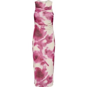 Only - Midi-Jurk - Allover Print - Ronde Hals - Zonder Mouwen