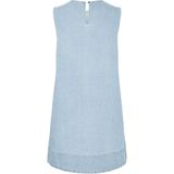 Pcflora - Mini Denim - Spijkerjurk - Mouwloos - Korte Lengte - Relaxed Fit