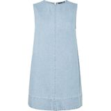 Pcflora - Mini Denim - Spijkerjurk - Mouwloos - Korte Lengte - Relaxed Fit