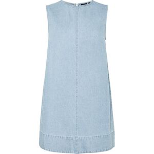 Pcflora - Mini Denim - Spijkerjurk - Mouwloos - Korte Lengte - Relaxed Fit